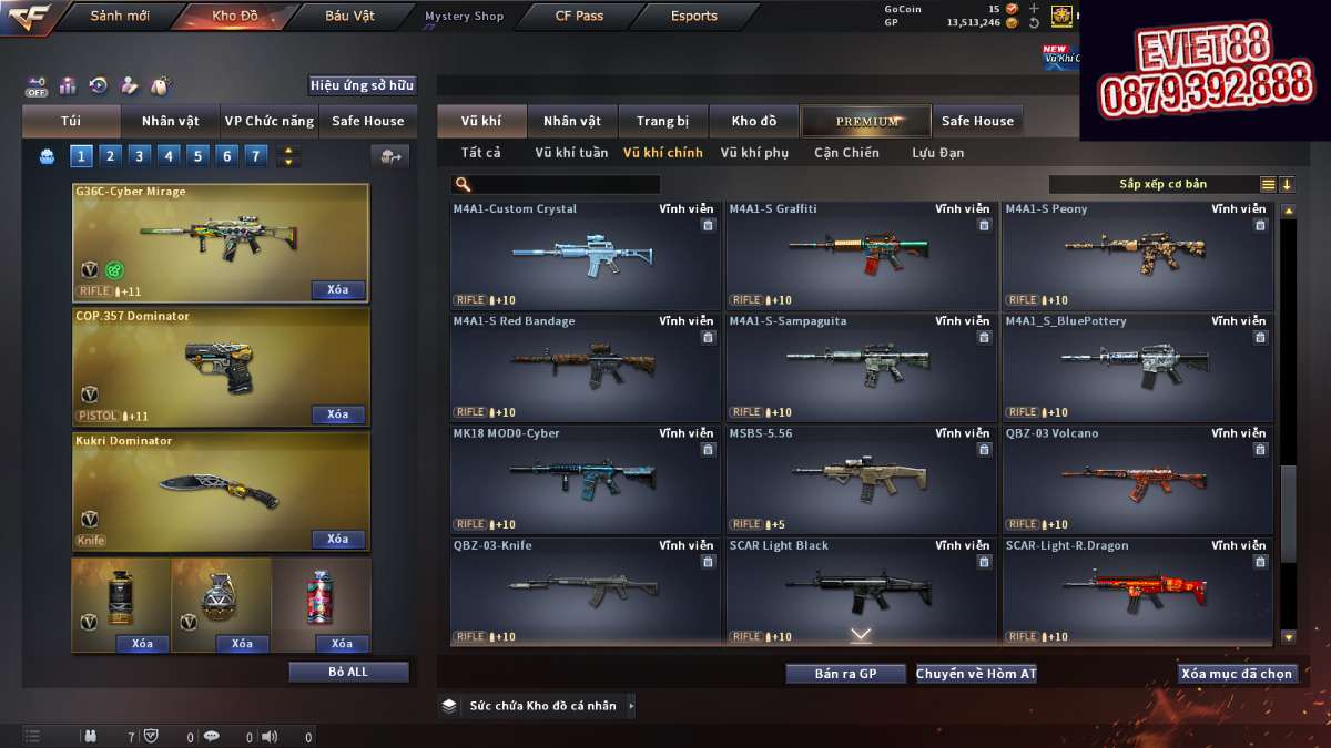 shop acc cf uy tin gia re